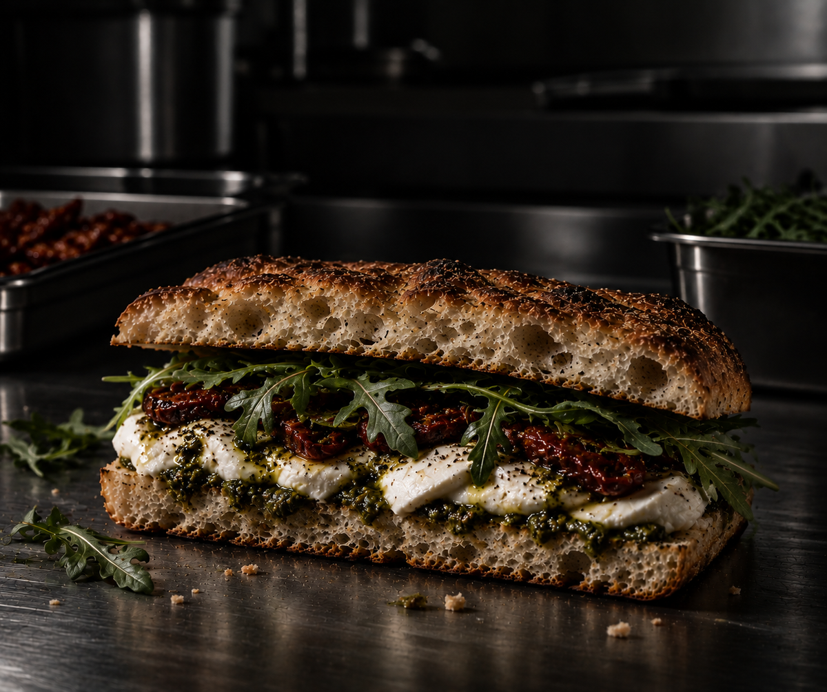 Pesto Mozza Focaccia
