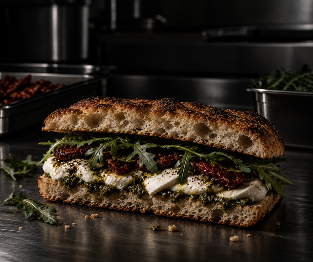 Pesto Mozza Focaccia